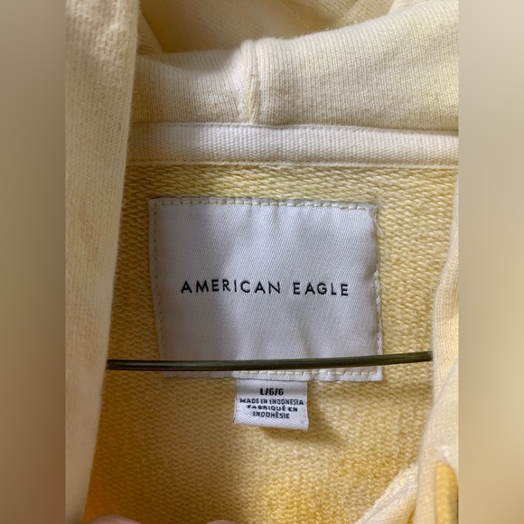 American Eagle Yellow Hoodie Size L - Picture 2 of 5